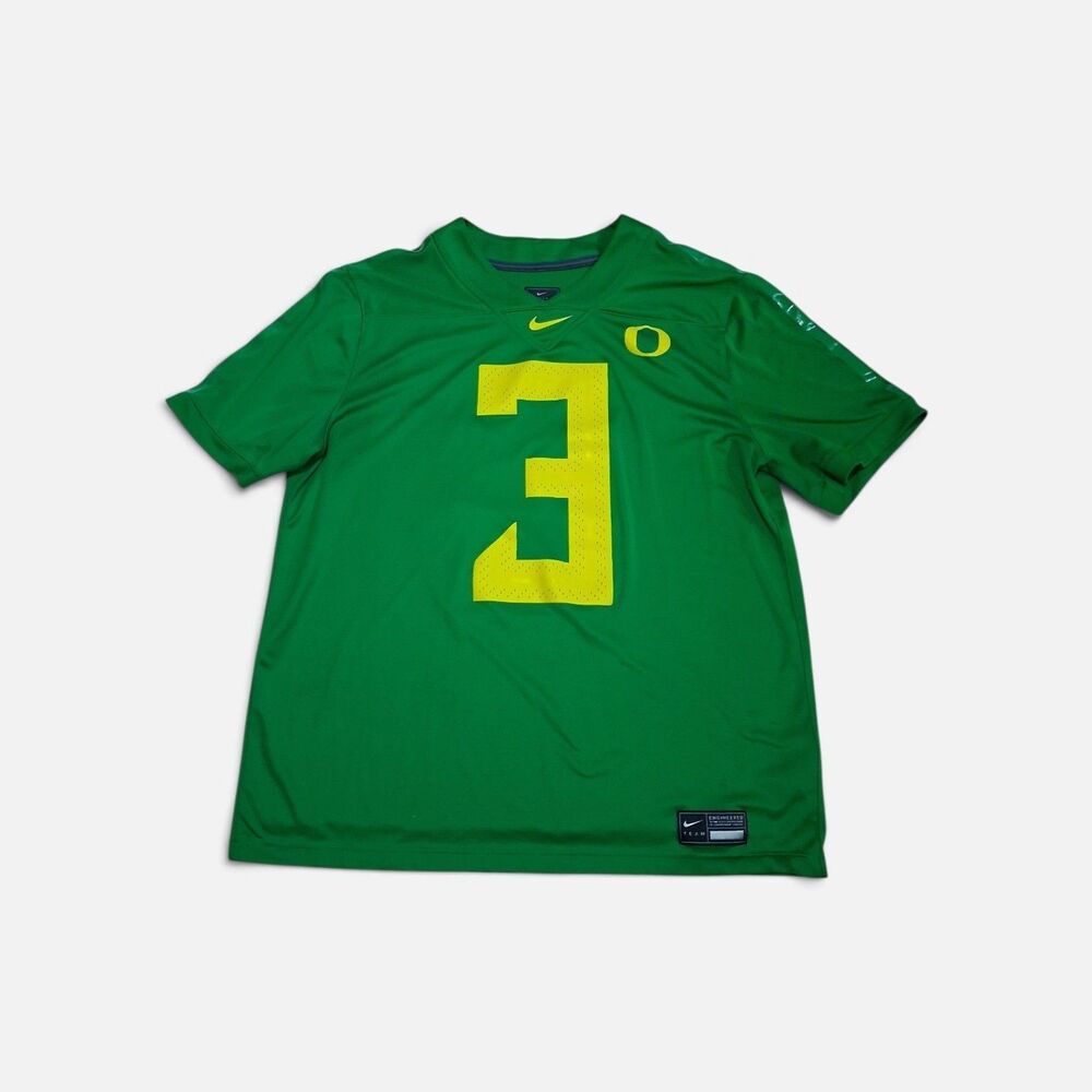 Nike Oregon Ducks Football #3 Jersey Green Men's XL